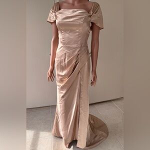 Haute Couture!
Gold  Designer dress!